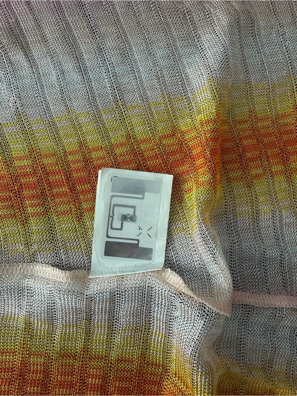 Missoni Mare Pink and Yellow Multicolor Sheer Beach Cover Up - Picture 6 of 8